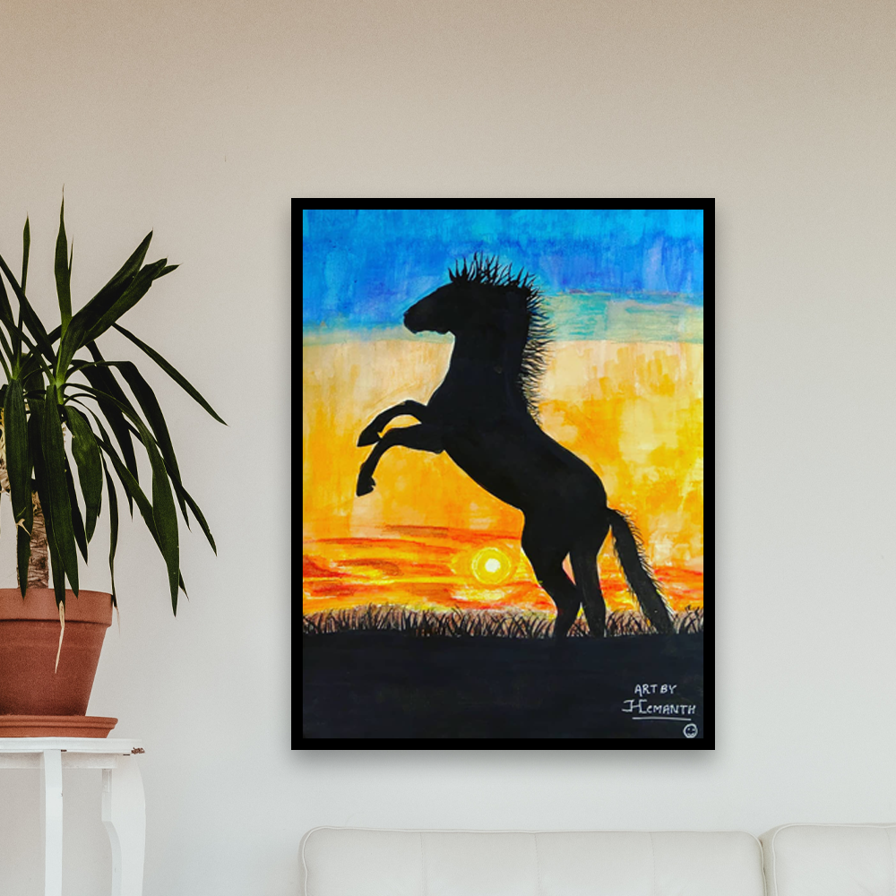 Handmade Horse Painting