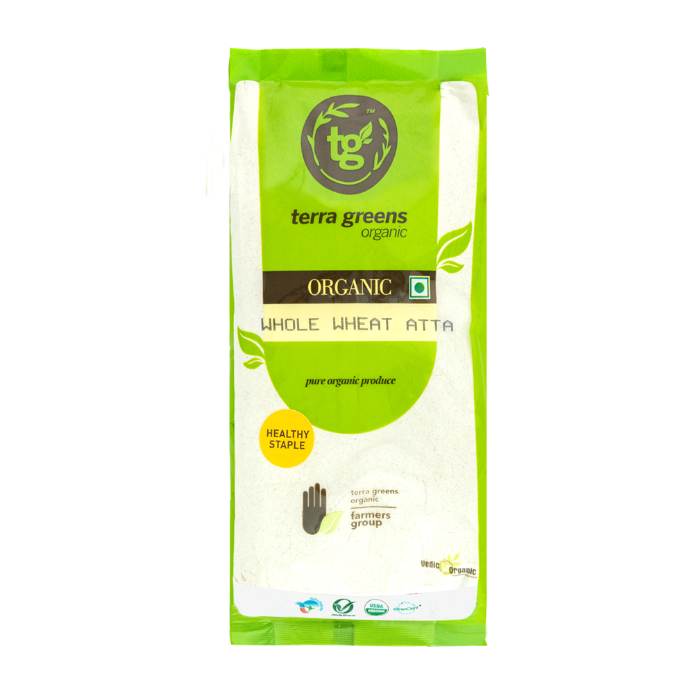 Terra Greens Organic Whole Wheat Atta (1 kg)