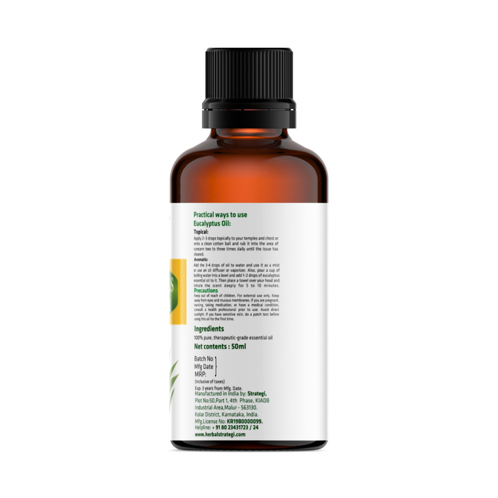 
                  
                    Herbal Strategi Essential Oil - Eucalyptus (50ml)
                  
                