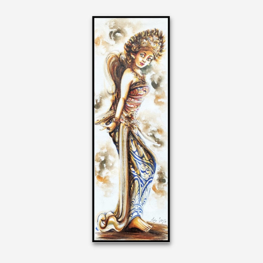 
                  
                    Large Artistic Traditional Legong Dancer Painting
                  
                