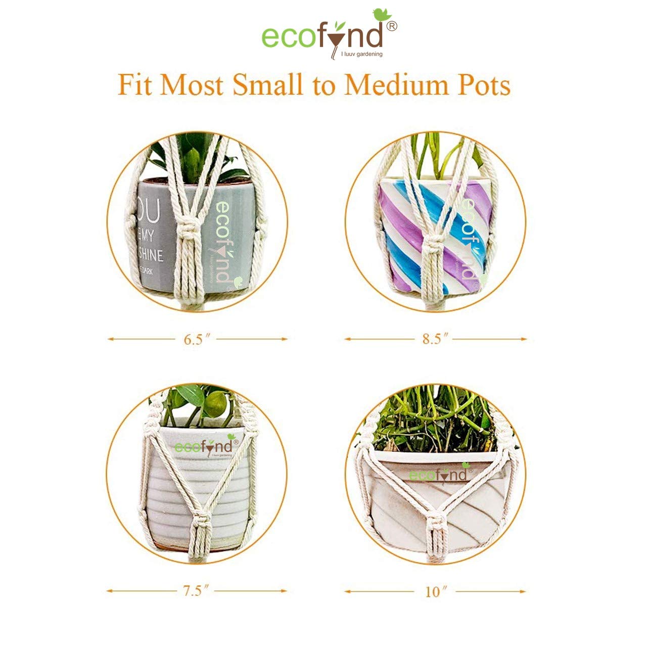 
                  
                    ecofynd Macrame Cotton Plant Hanger
                  
                