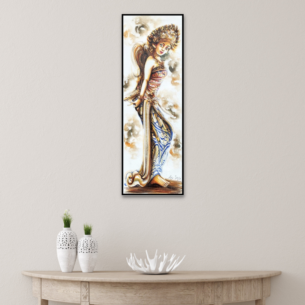 Large Artistic Traditional Legong Dancer Painting
