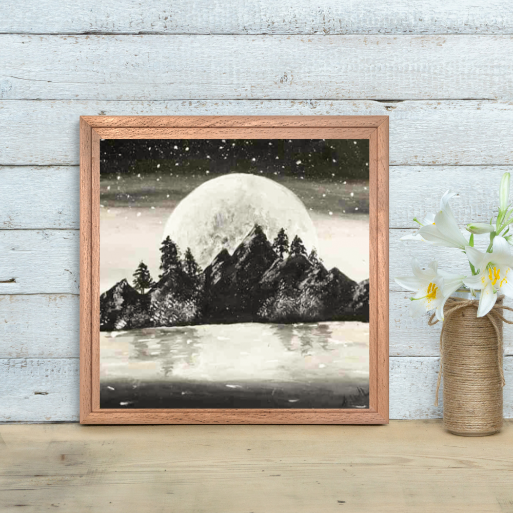 
                  
                    Mountain Scenery with Moon
                  
                