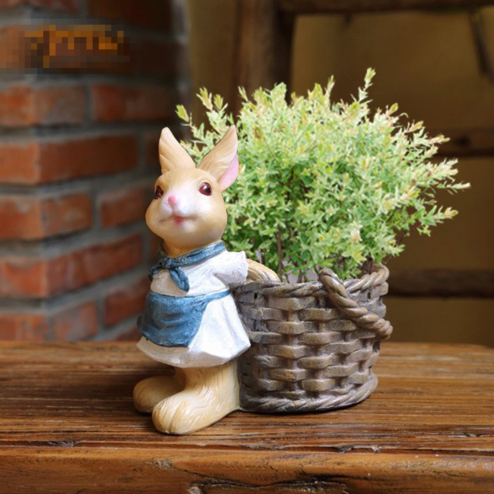 Rabbit Basket Planter & Pot