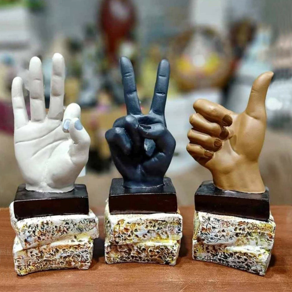 
                  
                    Hand Signs Statues (Set of 3)
                  
                