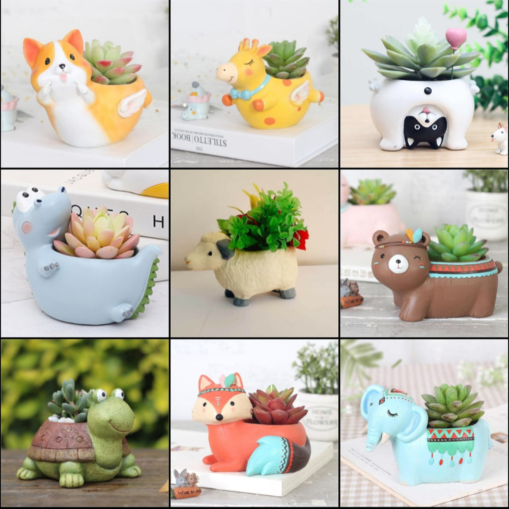 
                  
                    Animal-themed Planters (Set of 9)
                  
                