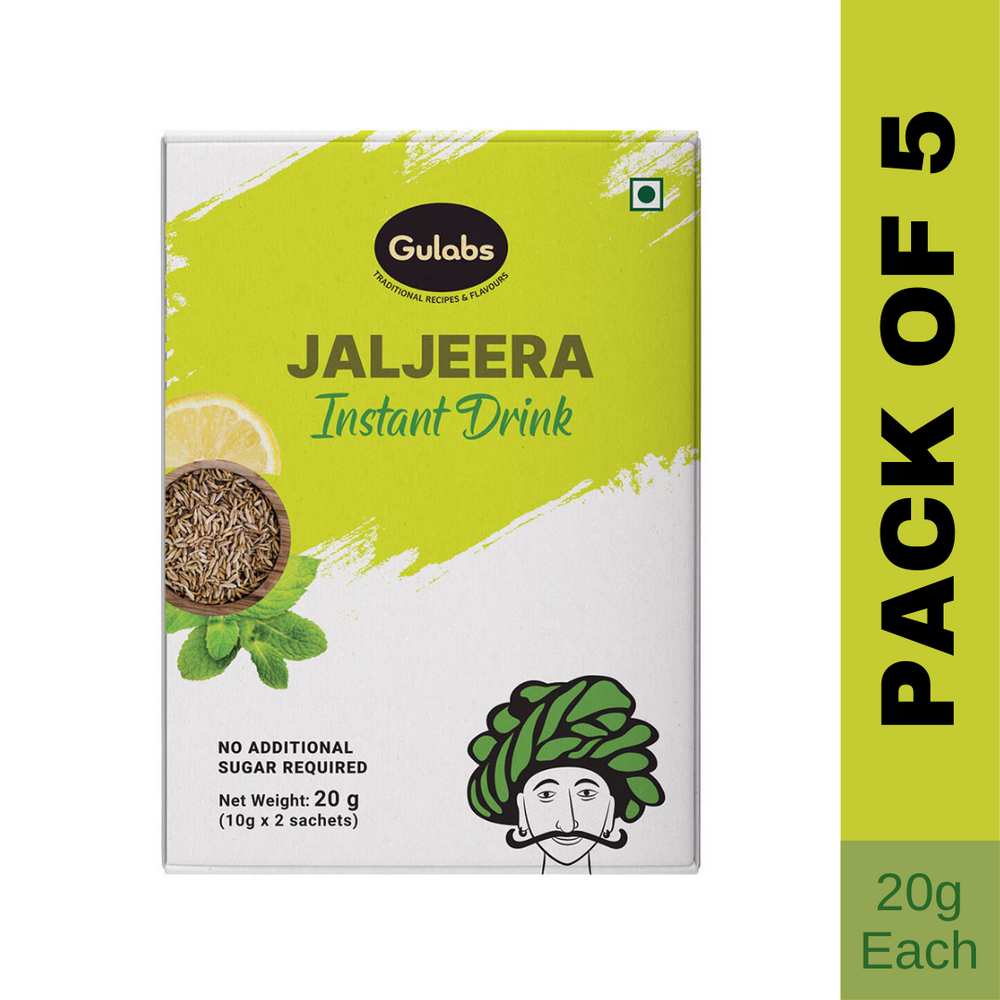 
                  
                    Gulabs Jaljeera Instant Drink (Pack of 5) - 20g
                  
                