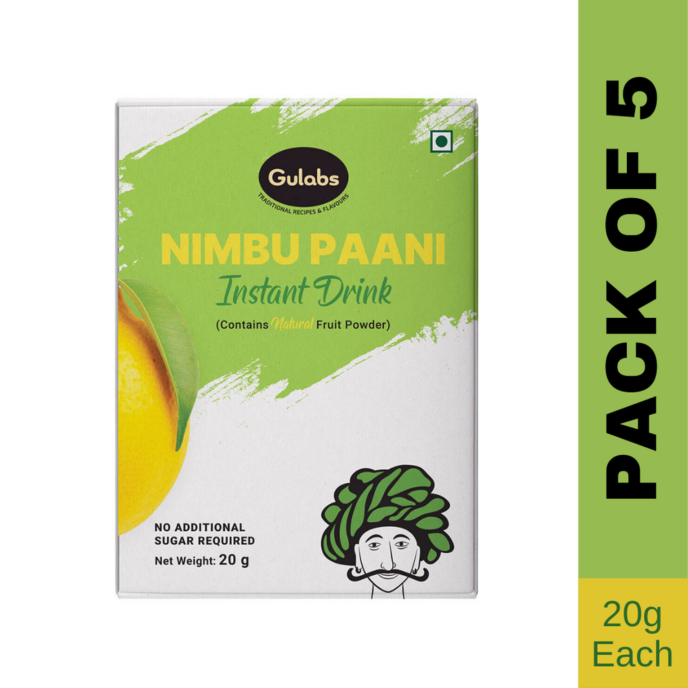 
                  
                    Gulabs Nimbu Paani Instant Drink (Pack of 5) - 20g
                  
                
