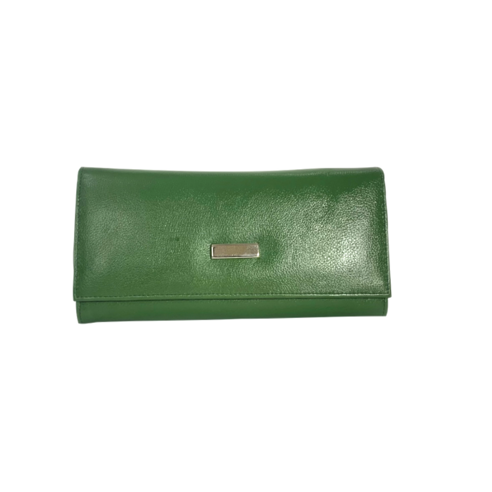 Comme des Garcons Super Fluo Leather Wallet - SA7100SF - Green | Garmentory