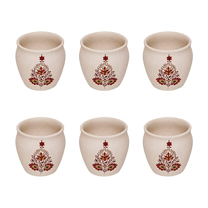 Maatikosh Handcrafted Ceramic Kulhar (Set of 6)