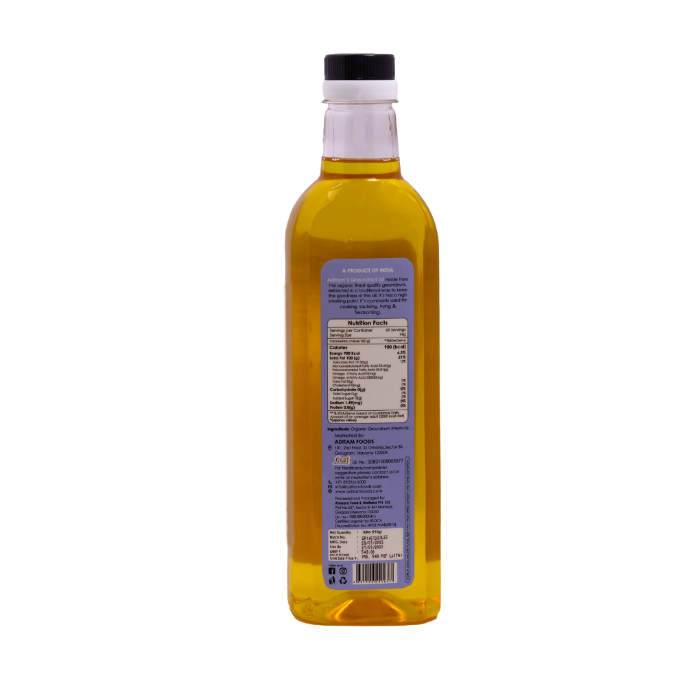 
                  
                    Aditam Organic Groundnut Oil (1L)
                  
                