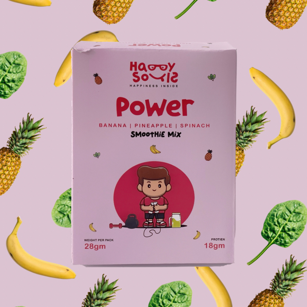 Power Smoothie Mix (Spinach, Banana, Pineapple) - Pack of 7