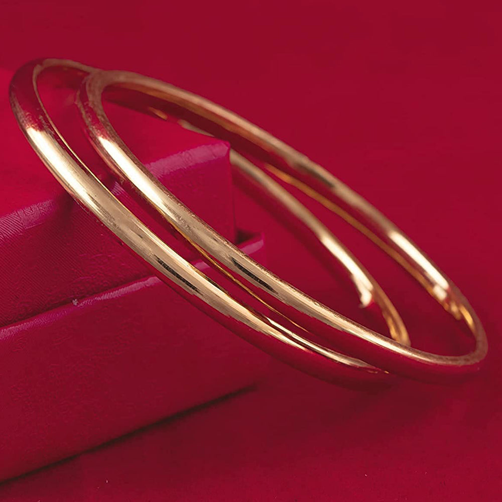 Buy Gold plated Leaf and Spiral Design Bangle Online|Kollam Supreme
