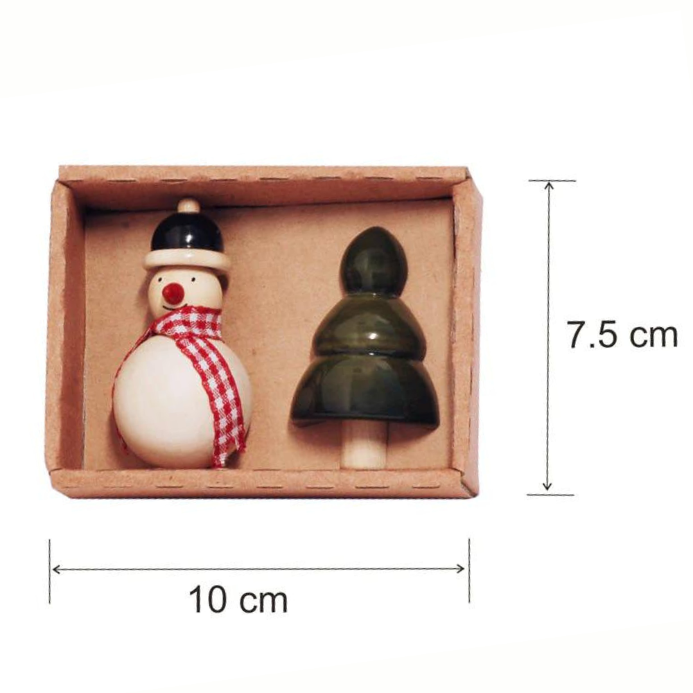 
                  
                    Fairkraft Creations Handmade Snowman and Xmas Tree Wooden Fridge Magnets (Set of 2)
                  
                