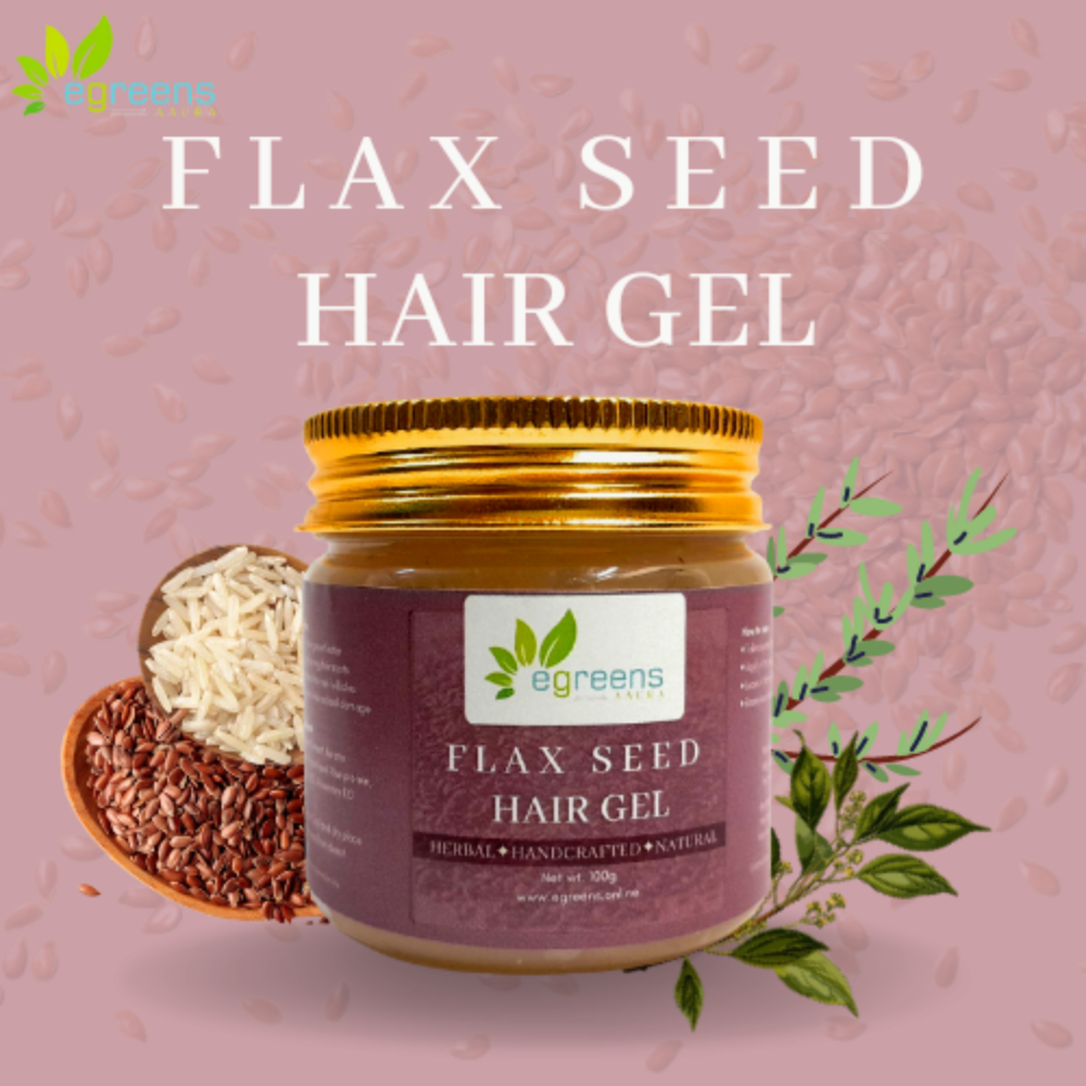 Flaxseed Hair Gel | Style your Hair with Hemp Hold Natural Hair Gel