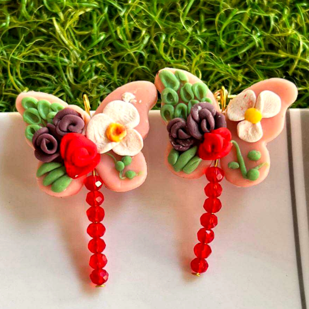 
                  
                    Floral Butterfly Earrings
                  
                