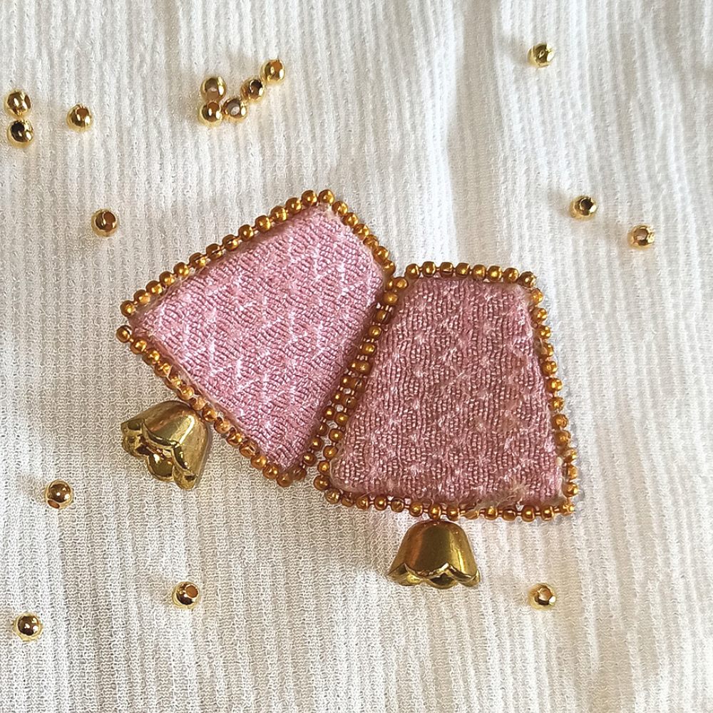 Pink Stud Earrings