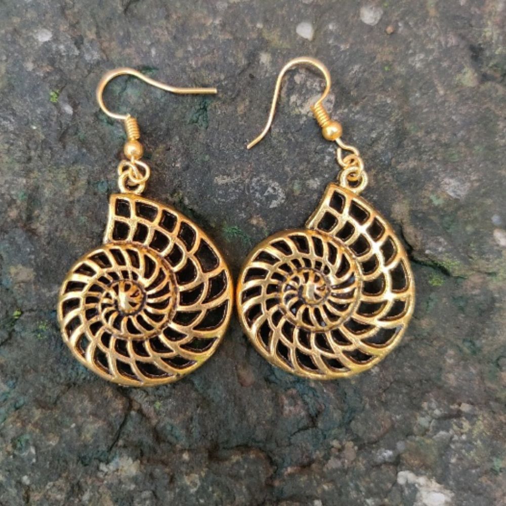 Vedaj Antique Golden Danglers