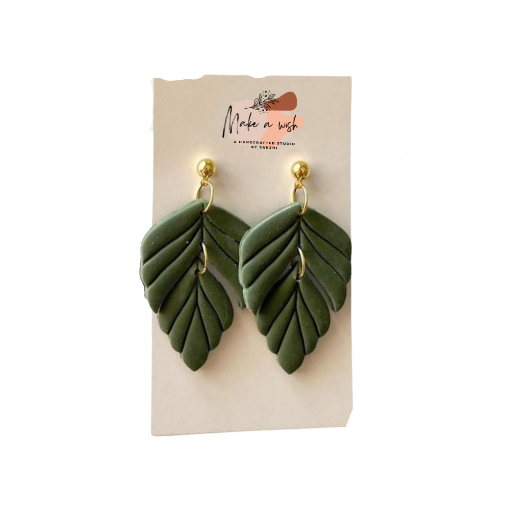 Green Fern Earrings