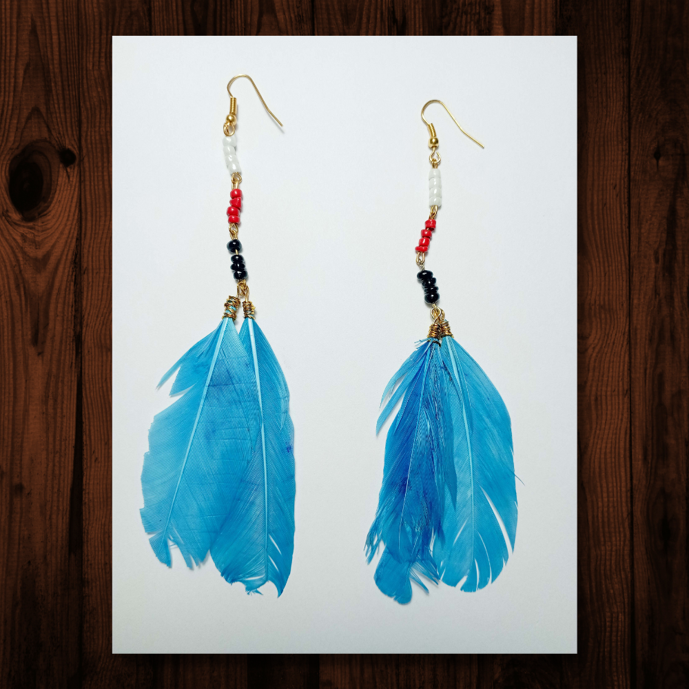 feather earrings - Vuonue