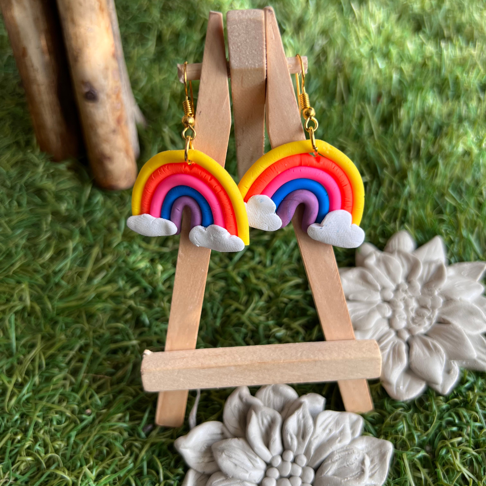 
                  
                    Polymer Clay Rainbow Earrings
                  
                