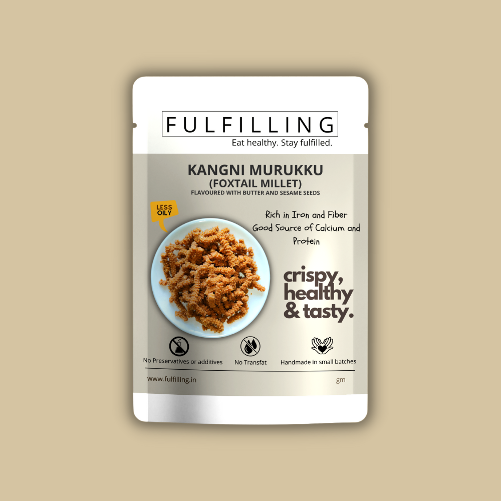 
                  
                    Fulfilling Kangni Murukku/Foxtail Millet Murukku (125g)
                  
                