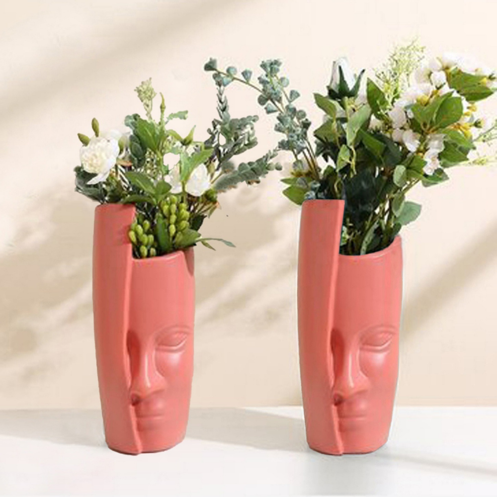 
                  
                    Half-Face Planters/Pots (Set of 2)
                  
                