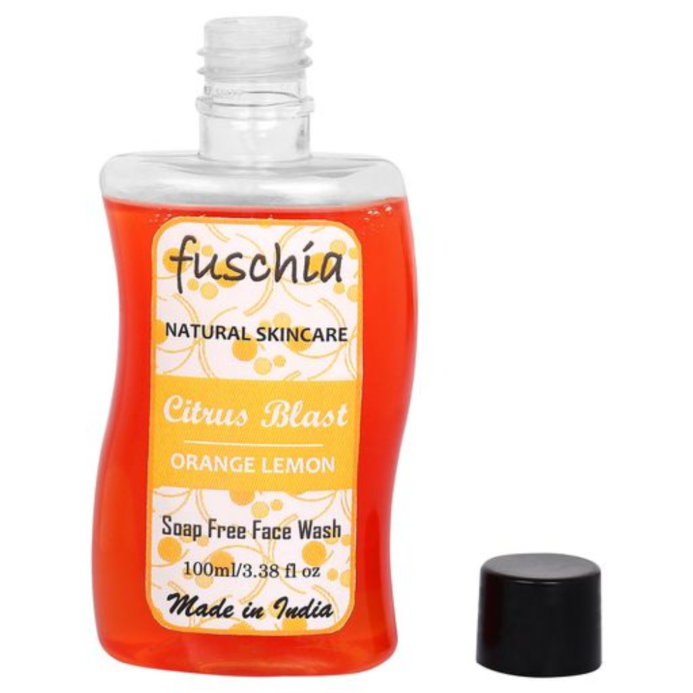 
                  
                    Fuschia Citrus Blast Orange Lemon Soap Free Face Wash (100ml)
                  
                