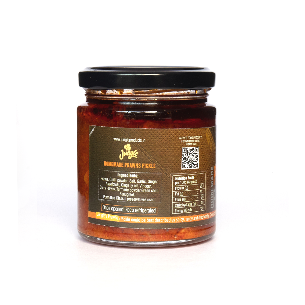 
                  
                    Jungle Naturals Prawn Pickle (200g)
                  
                