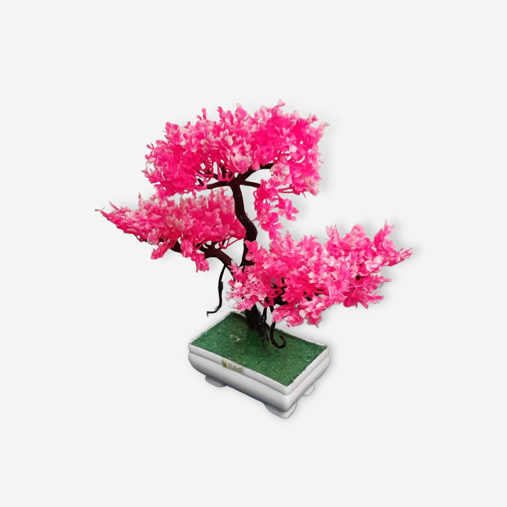 Artificial Pink Bonsai Plant