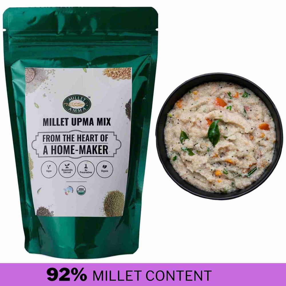 
                  
                    Millet Amma Millet Rava Upma Mix Organic (250g)
                  
                
