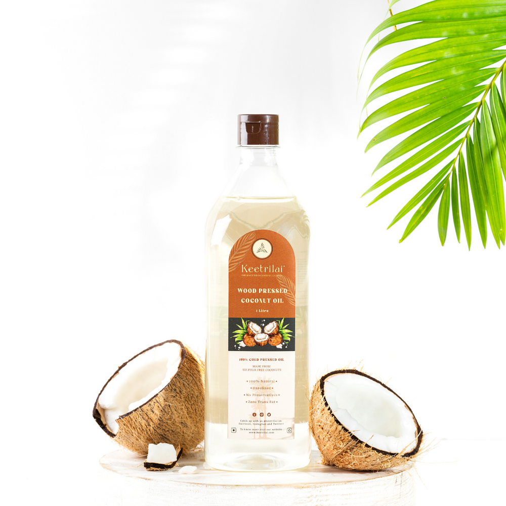 Keetrilai Wood Pressed Coconut Oil (1 L)