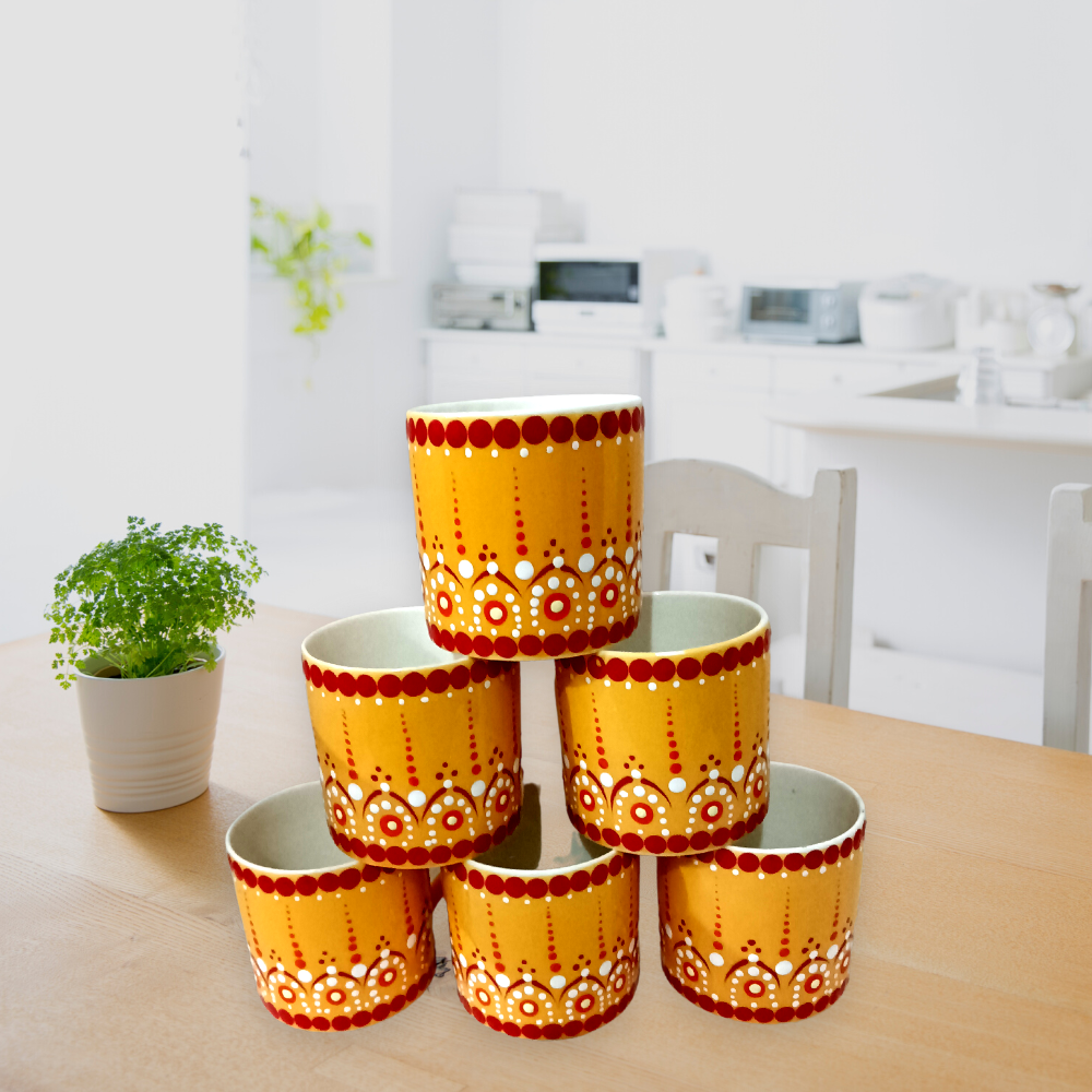 
                  
                    Mandala Artwork Ceramic Cups (Set of 6)
                  
                
