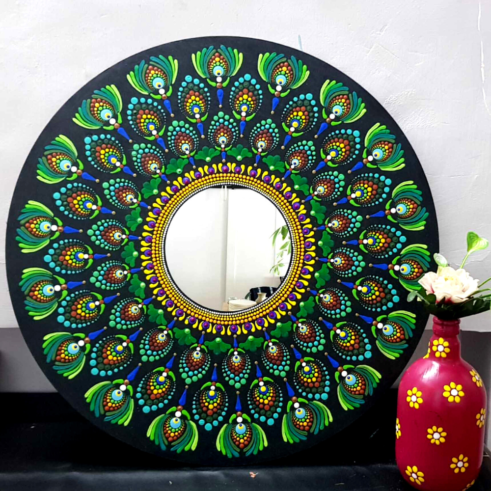 
                  
                    Peacock Mandala Art Mirror
                  
                