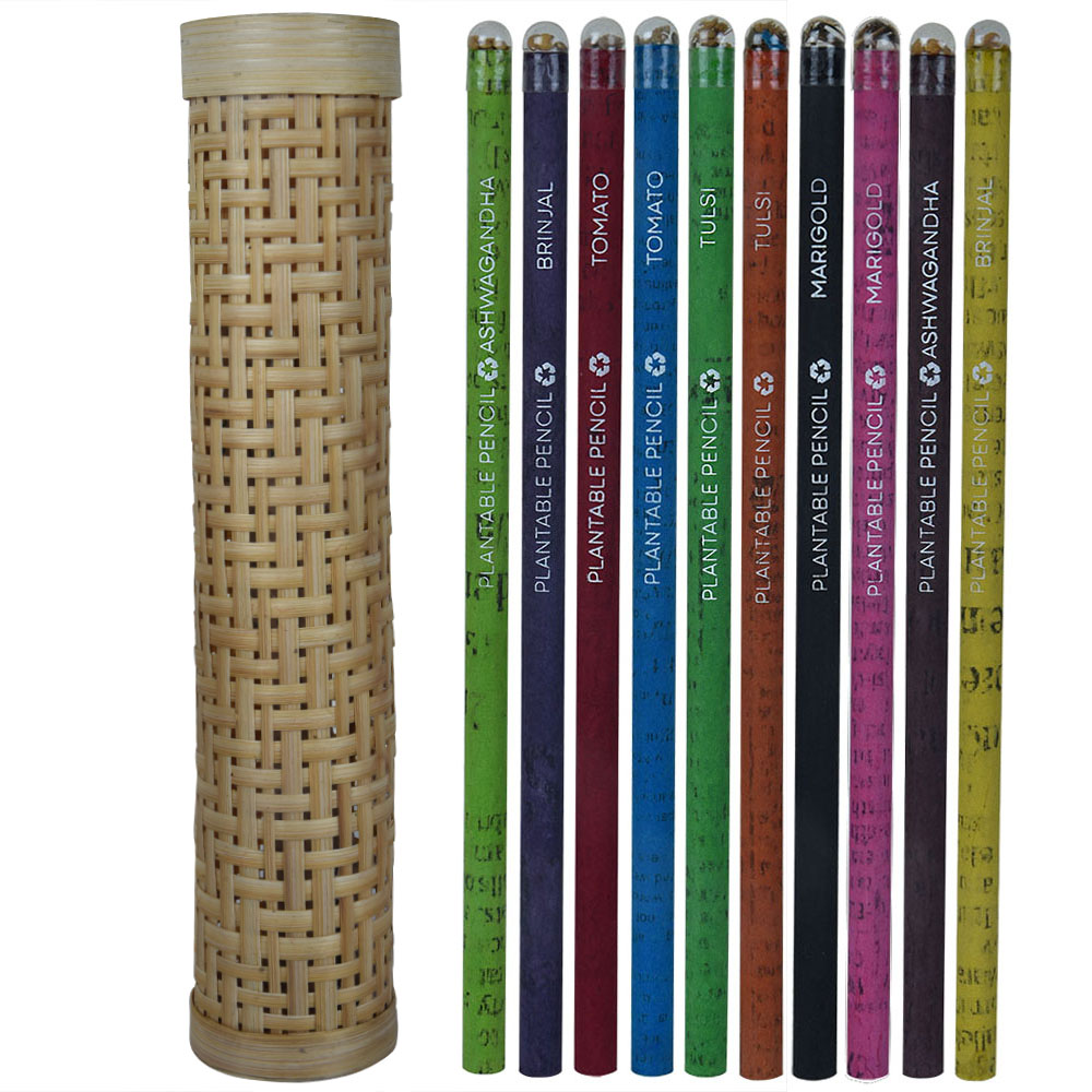 
                  
                    Plantable Colour Pencils in Bamboo Box (Set of 10)
                  
                