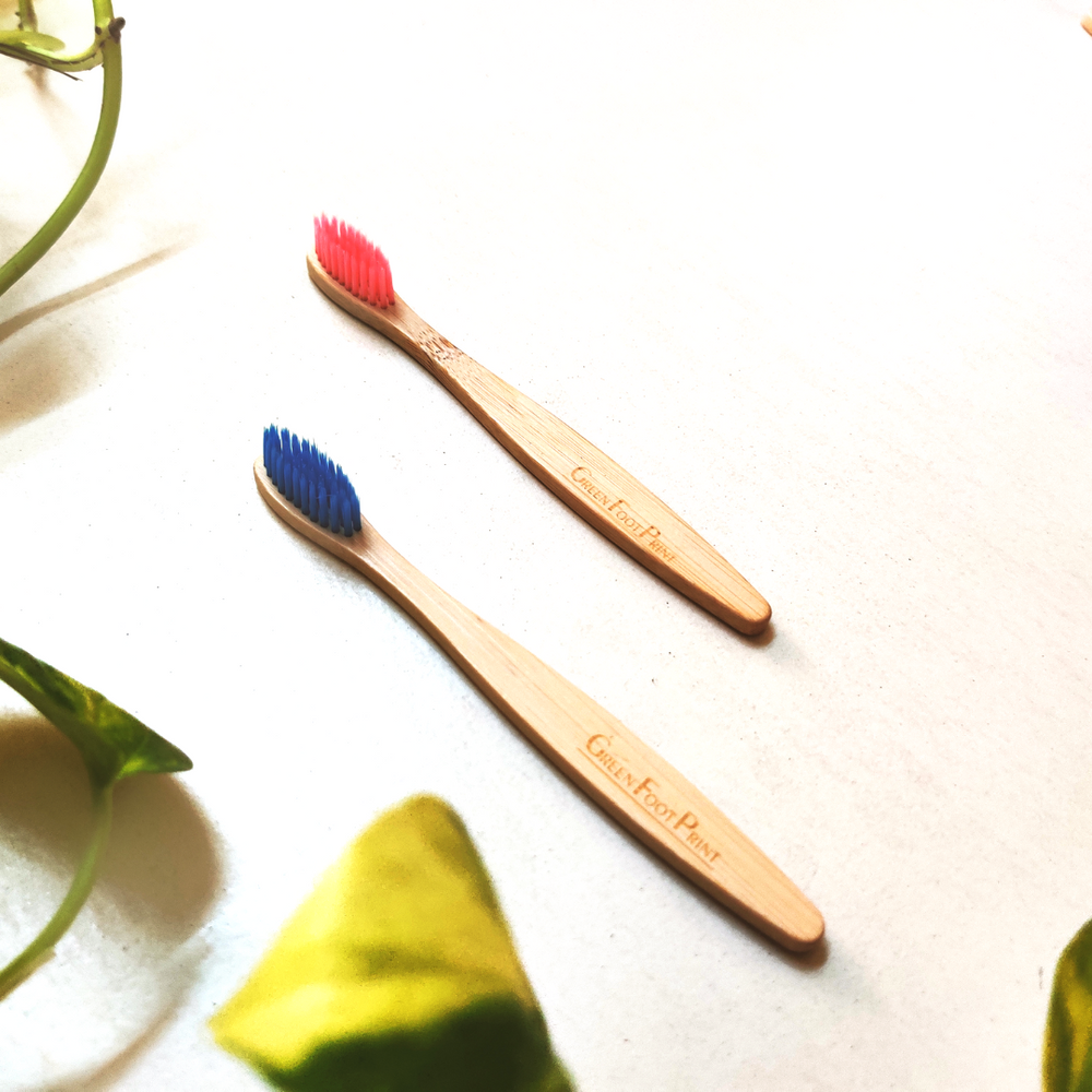 
                  
                    Natural Bamboo Kids Toothbrush - Pack of 2 (assorted colours)
                  
                