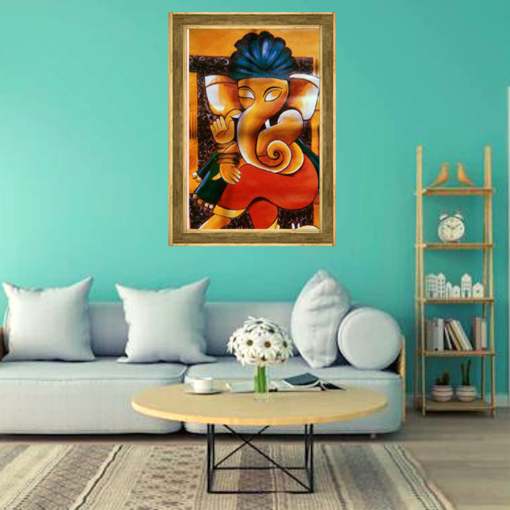 Lord Ganesha - Canvas Painting