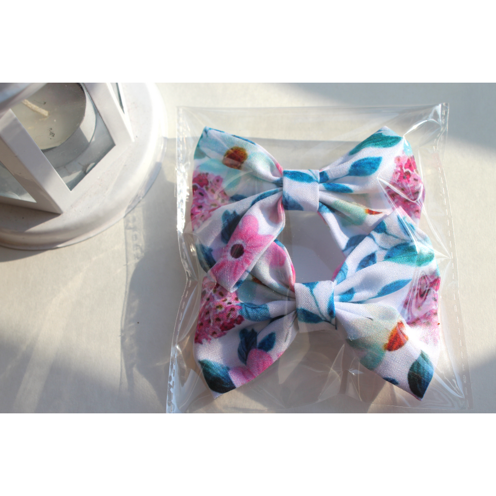 Floral Head Bows (Pack of 2)