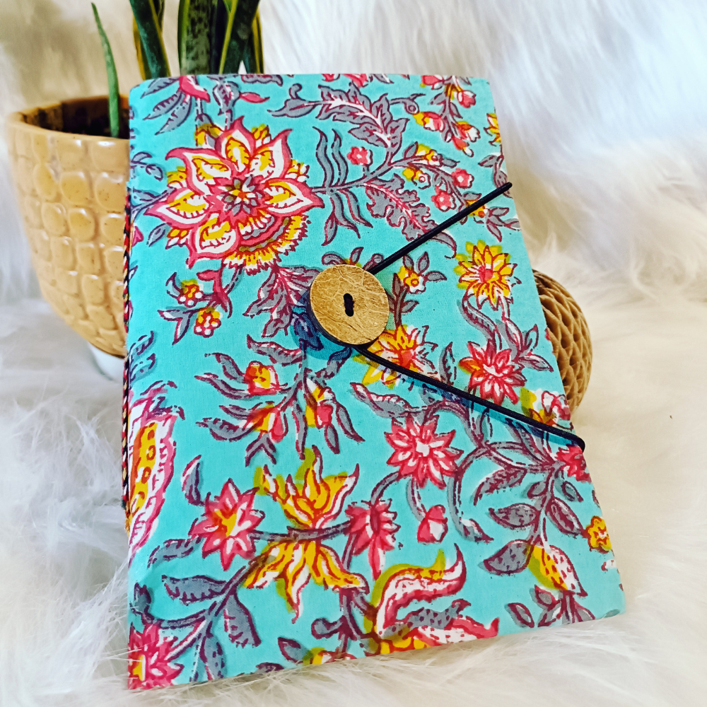 Empower Studio Rain and Bloom Fabric Cover Notebook