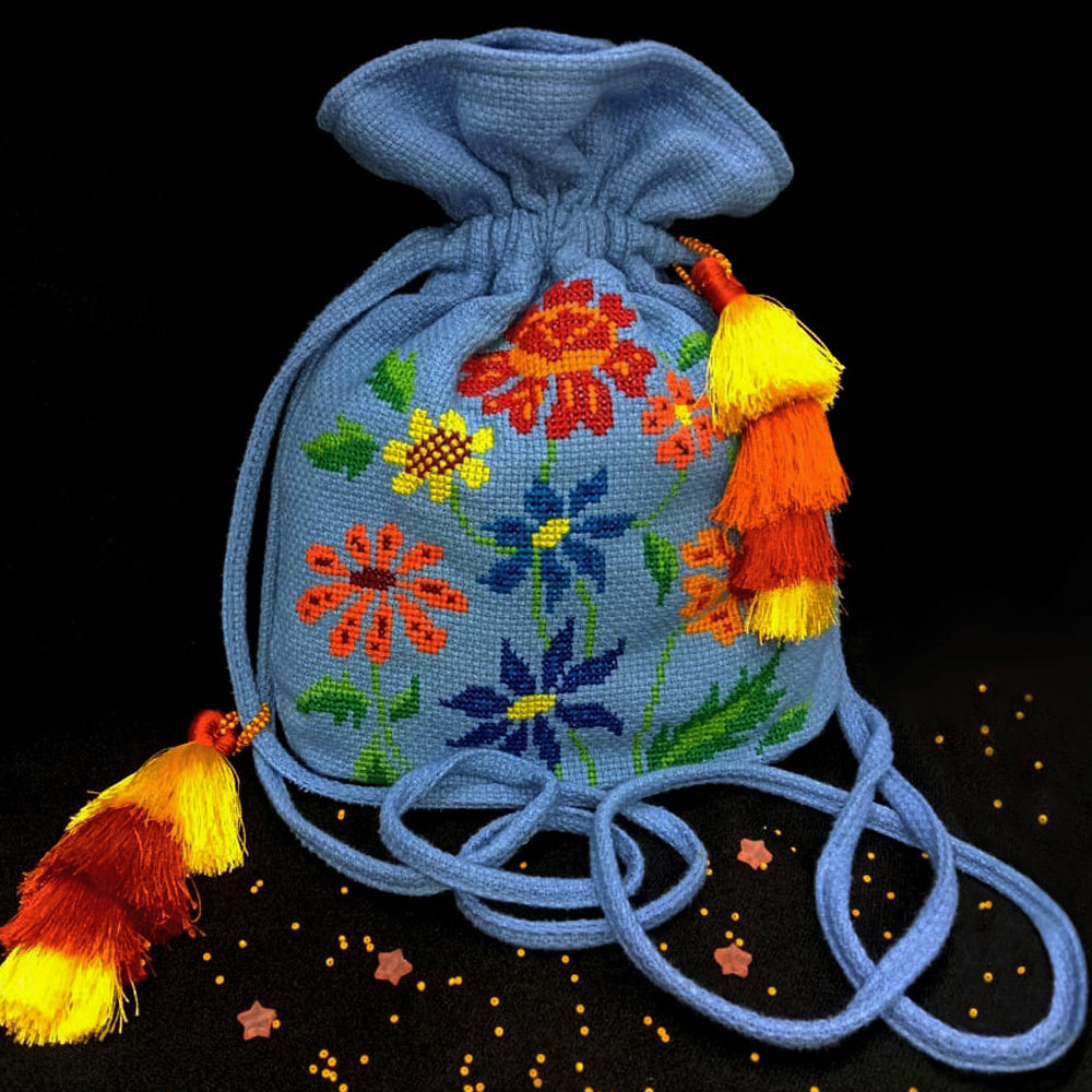 Embroidered Multicolor Potli Sling Bag