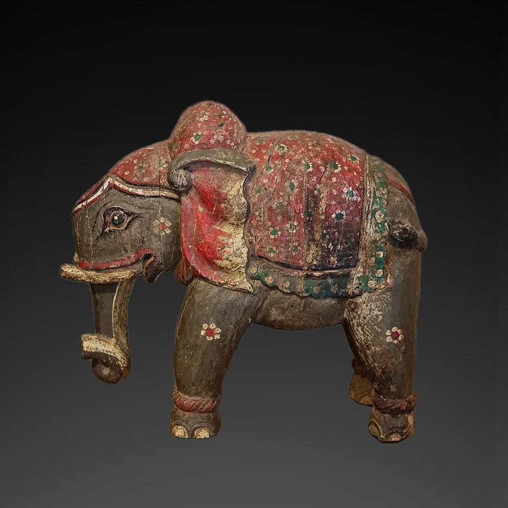 
                  
                    Folk Art Standing Elephant Statue
                  
                