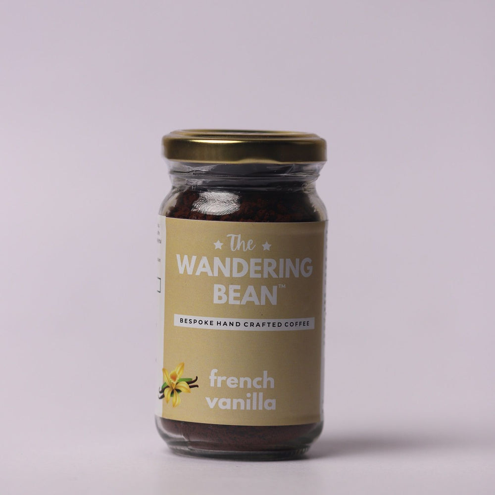The Wandring Bean Instant Coffee Powder with French Vanilla - 60g (Pack of 1)