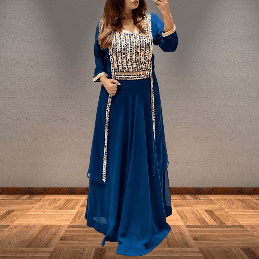 Shop Ethnovog Indowestern Skirt Set Party Wear Online at Best Price |  Cbazaar