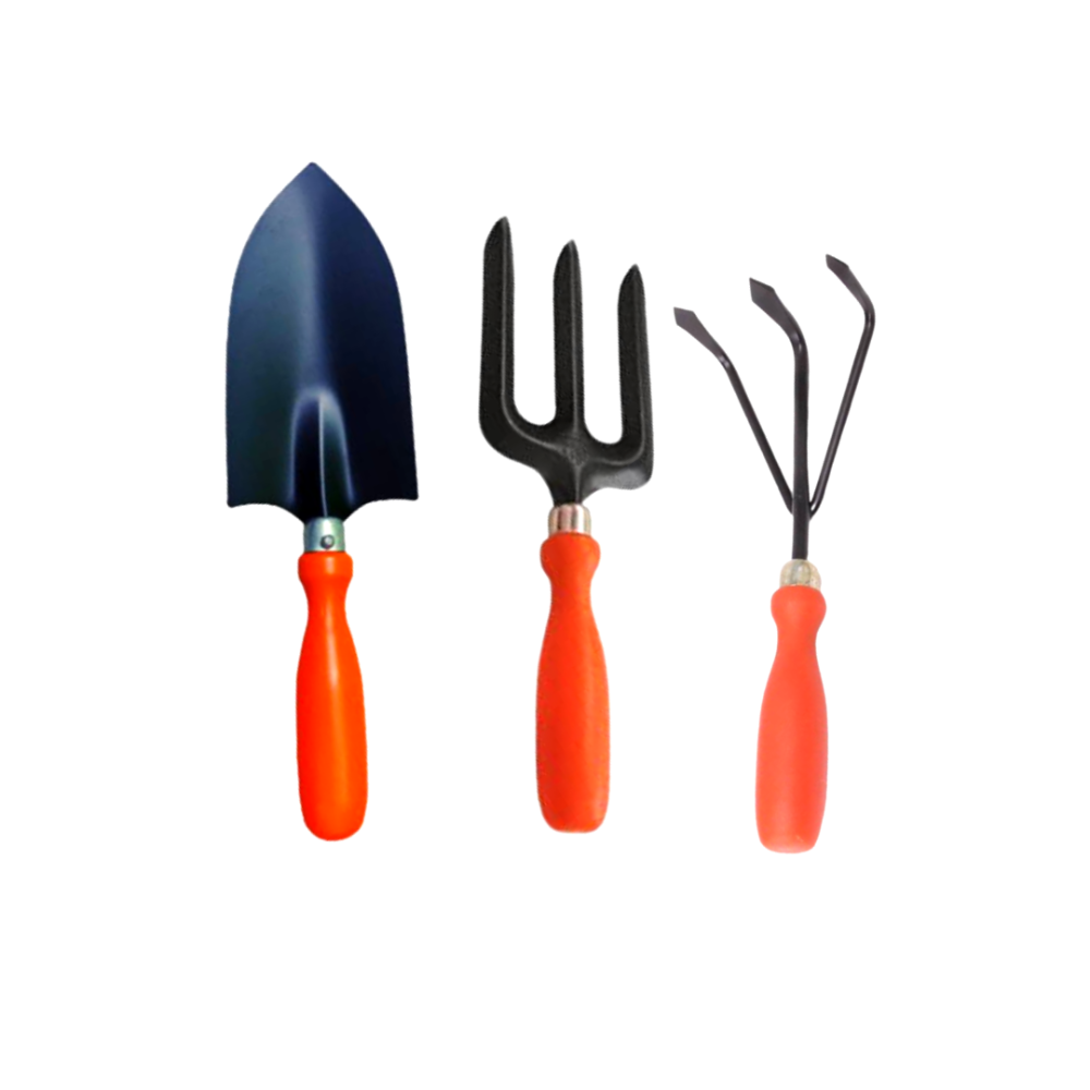 Garden Tools Set of 3 (Fork, Trowel and Cultivator)