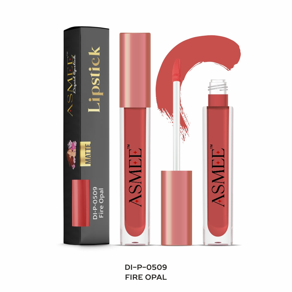 Fire Opal-Asmee Liquid Matte Lipstick (4ml)