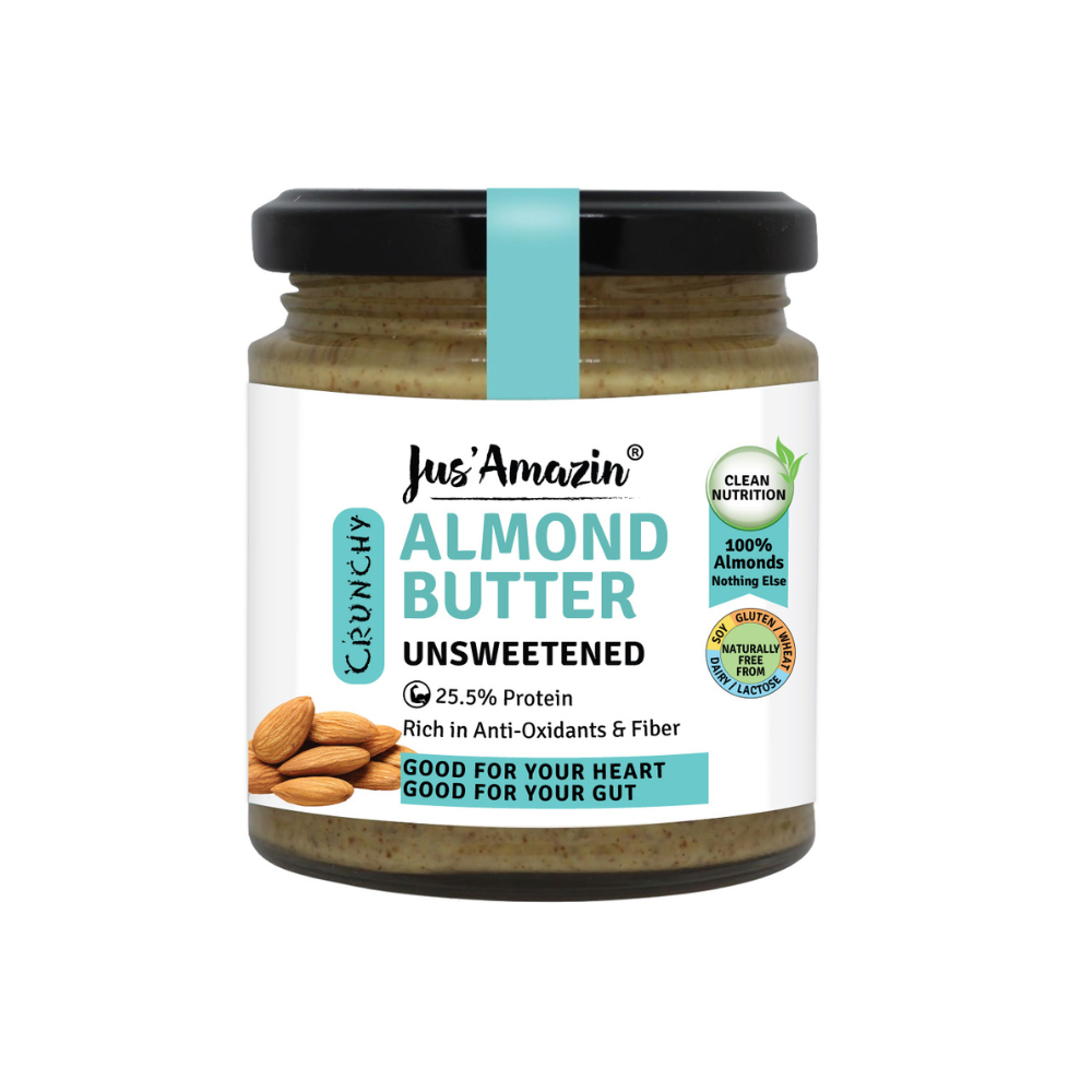 
                  
                    Jus Amazin Crunchy Almond Butter - Unsweetened (200g)
                  
                