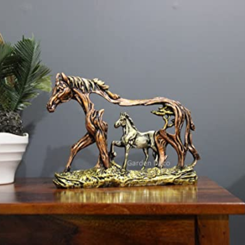 GARDEN DECO Handcrafted Horse Statue