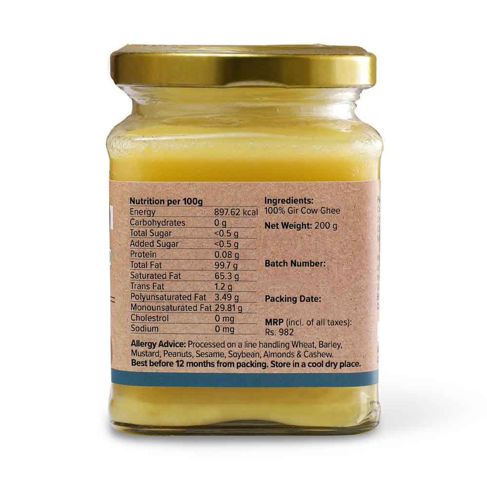 
                  
                    Conscious Food Gir Cow Ghee (200ml)
                  
                