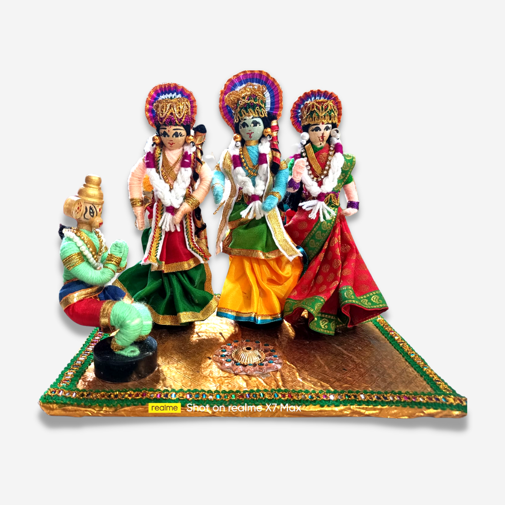 
                  
                    Fabric Ramayana Doll Set (Set of 4)
                  
                