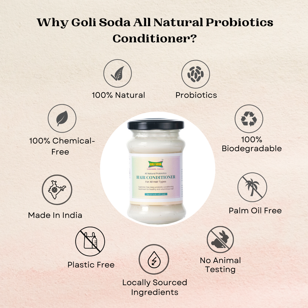 
                  
                    Goli Soda All Natural Probiotics Hair Conditioner For Healthy & Voluminous Hair (130g)
                  
                